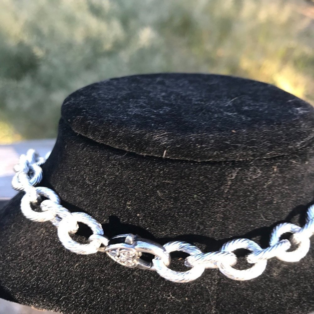 Bat Choker Silver Chunky Necklace Gothic Chain Punk Rock Biker Goth Collar - Picture 4 of 6